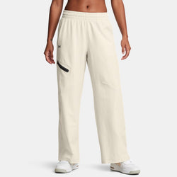 Under Armour Unstoppable Woven Wide Leg Pants Summit White Black