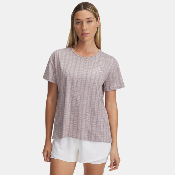 Under Armour Vanish Energy 2.0 Printed Short Sleeve Gray Dawn White