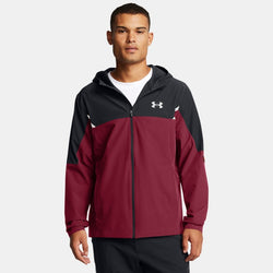 Under Armour Vanish Woven Utility Jacket Cardinal Black Reflective