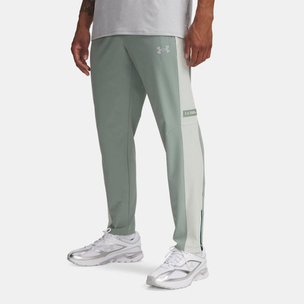 Under Armour Woven Utility Pants Silica Green Hydro Green Reflective