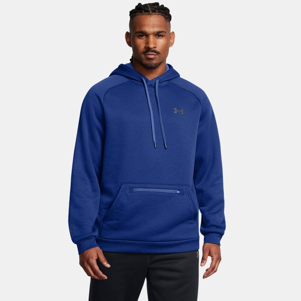 Armour Fleece® Pro Kanga Hoodie Tech Blue Black