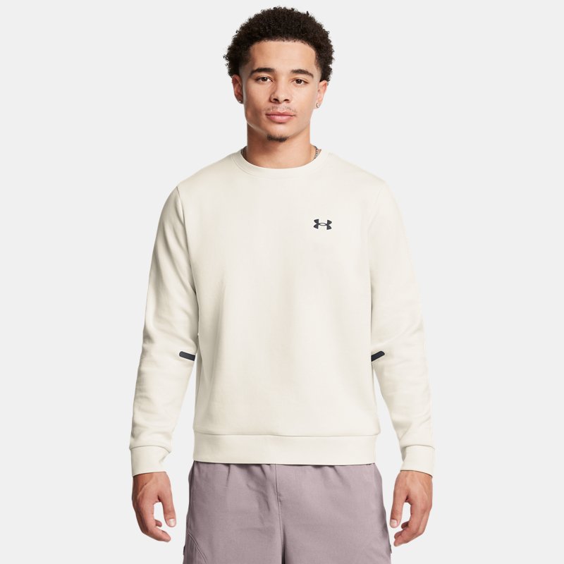 Under Armour Unstoppable Fleece Crew Summit White Black