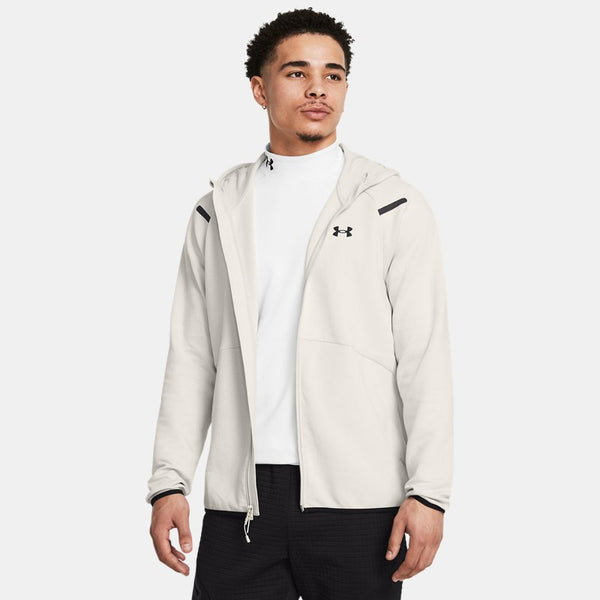 Under Armour Unstoppable Fleece Full-Zip Hoodie Summit White Black