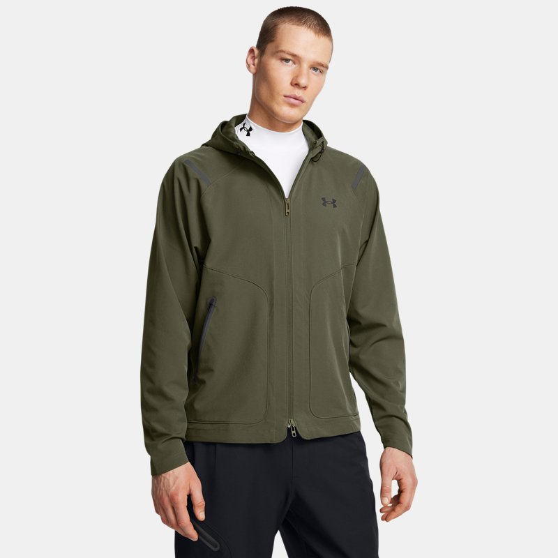 Under Armour Unstoppable Left Chest Jacket Marine OD Green Black