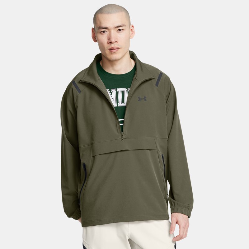 Under Armour Unstoppable Left Chest Anorak Marine OD Green Black