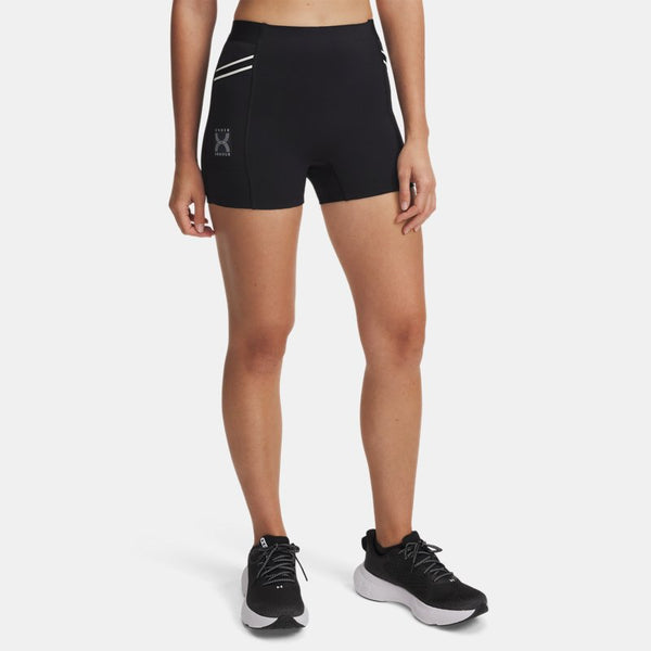 Under Armour Run Shorts Black White Quartz Anthracite