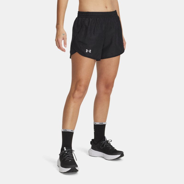 Under Armour Fly-By 3'' Shorts Black Reflective