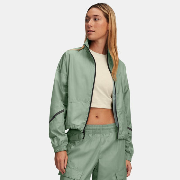 Under Armour Unstoppable Woven Sheen Jacket Silica Green