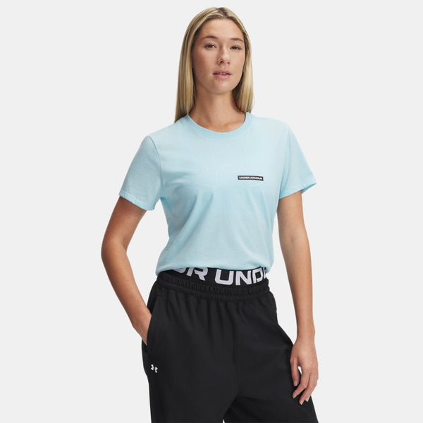 Under Armour Rival Outline Short Sleeve Stream Black White