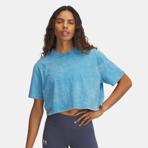 Under Armour Rival Wash Short Sleeve Ether Blue Black Ether Blue