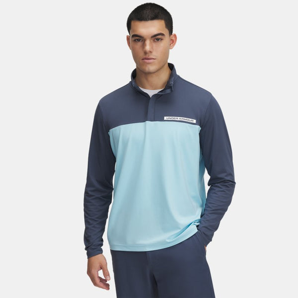 Under Armour Tee To Green ¼ Zip Downpour Gray Stream White