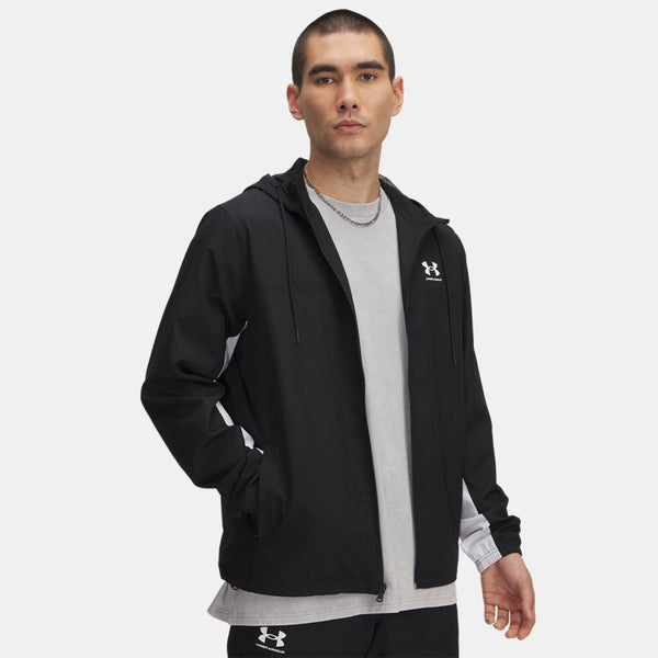 Under Armour Rival Woven Windbreaker Black Black White