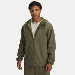 Under Armour Rival Woven Windbreaker Marine OD Green Marine OD Green Black