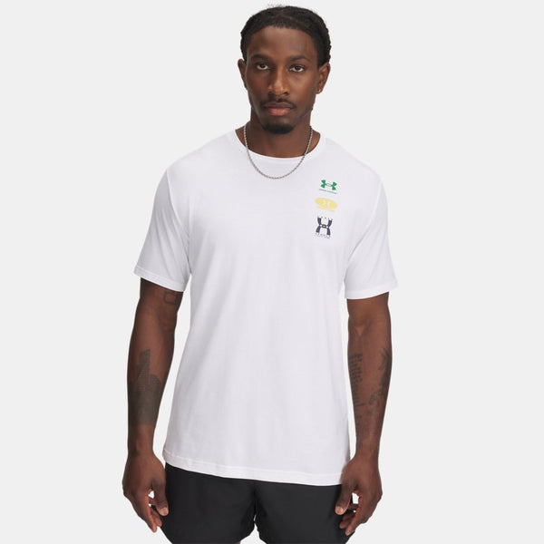 Under Armour EVOL Logo Short Sleeve White Midnight Navy