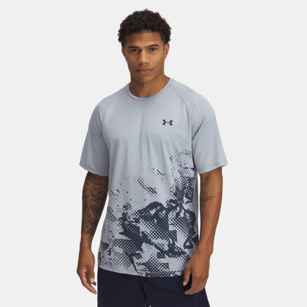 Under Armour Tech™ Fade Short Sleeve Harbor Blue Downpour Gray