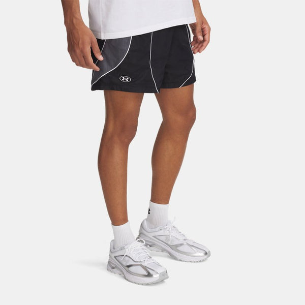 Under Armour Icon Volley Colorblock Shorts Black Black White