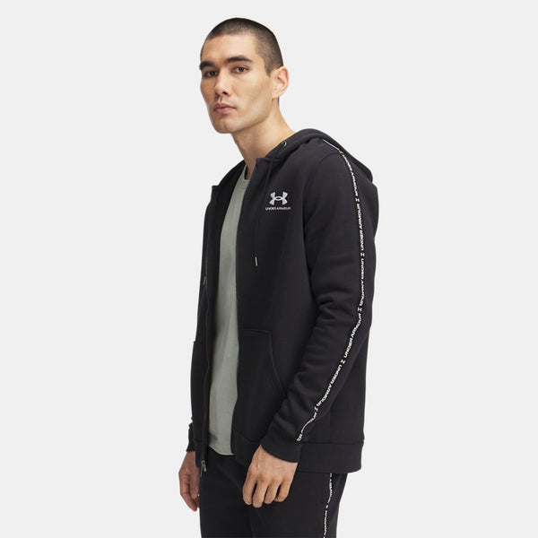 Under Armour Icon Fleece Taping Full-Zip Black White