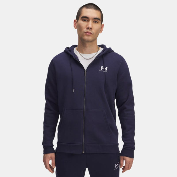 Under Armour Icon Fleece Taping Full-Zip Midnight Navy White