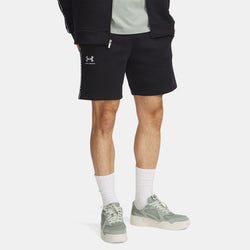 Under Armour Icon Fleece Taping Shorts Black White