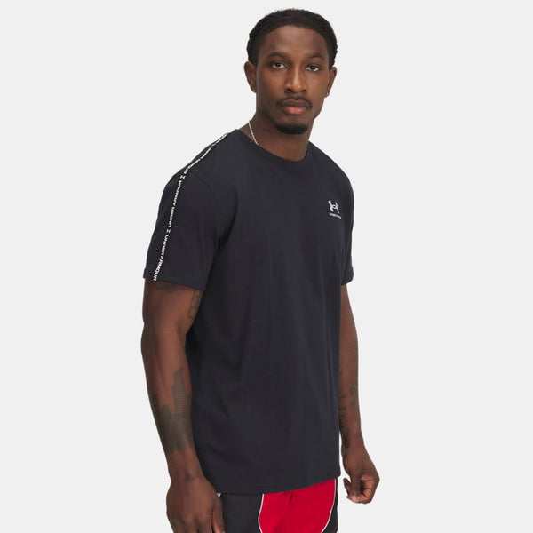 Under Armour Icon Heavyweight Taping T-Shirt Black White