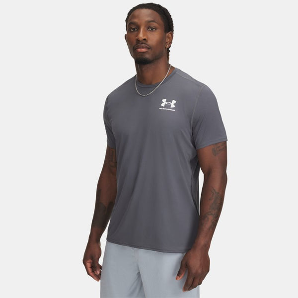 Under Armour HeatGear® Fitted Short Sleeve Castlerock White