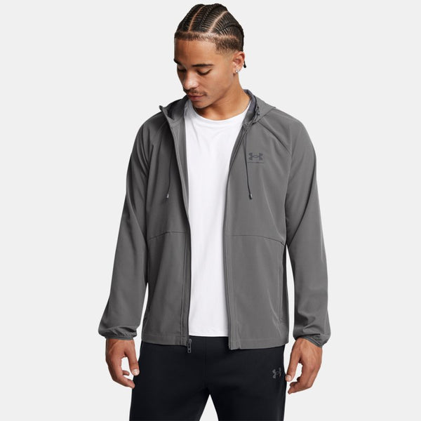 Under Armour Stretch Woven Windbreaker Castlerock Black