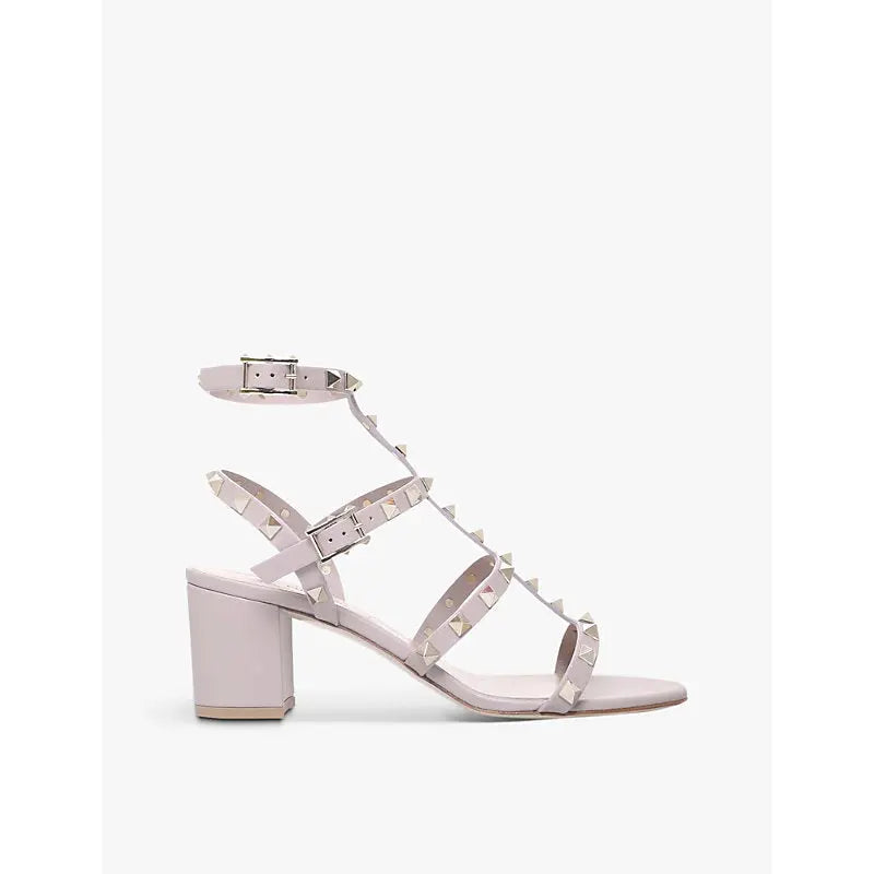 Valentino Garavani Rockstud open-toe leather heeled sandals | Valentino Garavani