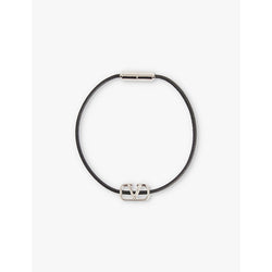 Valentino Garavani VLOGO branded-charm cord bracelet