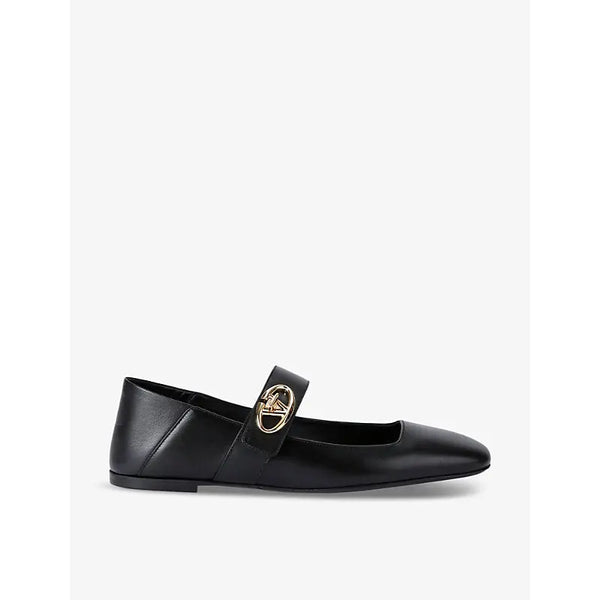 Valentino Garavani VLogo Locker leather Mary Jane flats