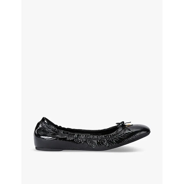 Valentino Garavani VLogo Signature patent-leather ballet flats