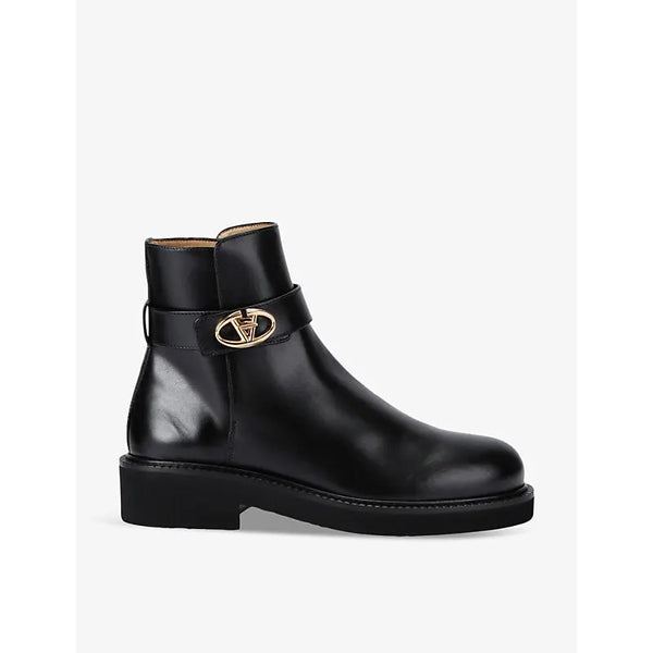 Valentino Garavani Vlogo Locker leather ankle boots