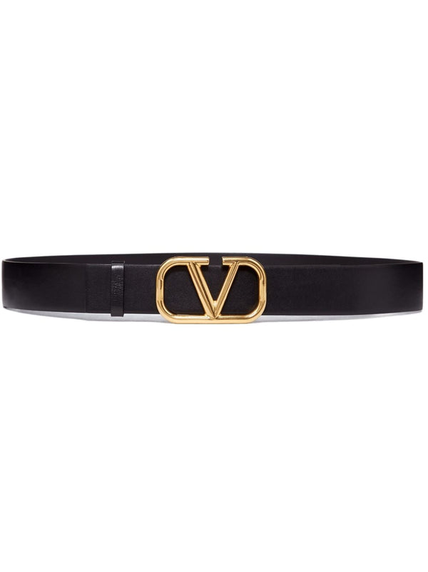 Valentino Garavani Vlogo Signature Leather Belt