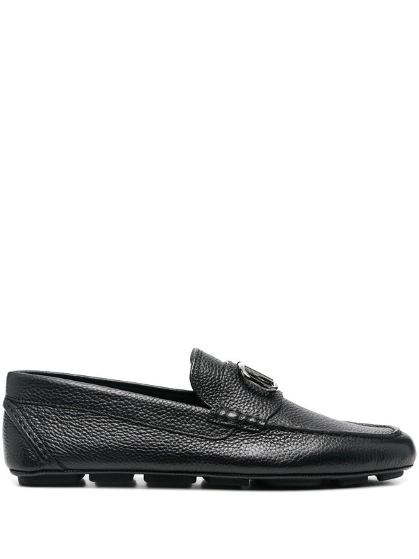 Valentino Garavani Vlogo Signature Leather Loafers