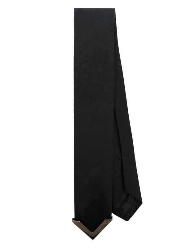 Valentino Garavani Vlogo Wool And Silk Tie