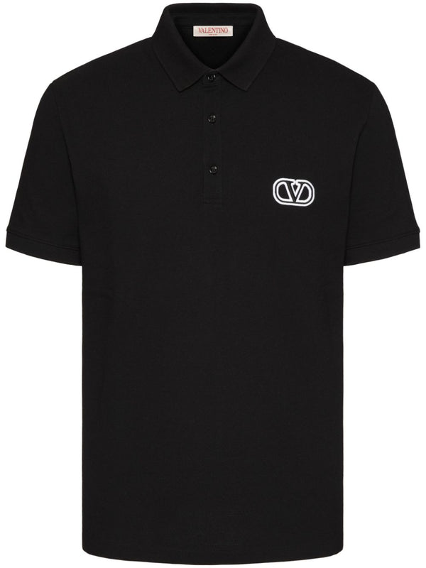 Valentino Vlogo Signature Cotton Polo Shirt