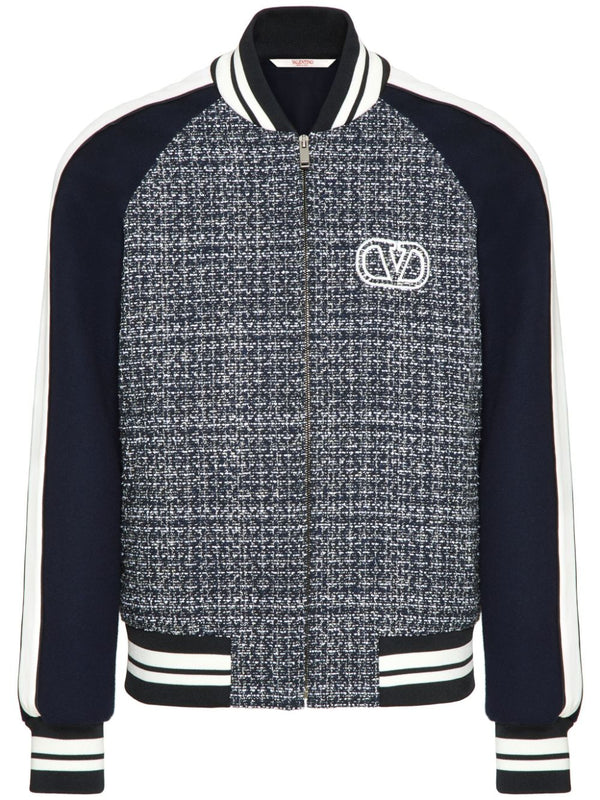 Valentino Vlogo Signature Wool Bomber Jacket