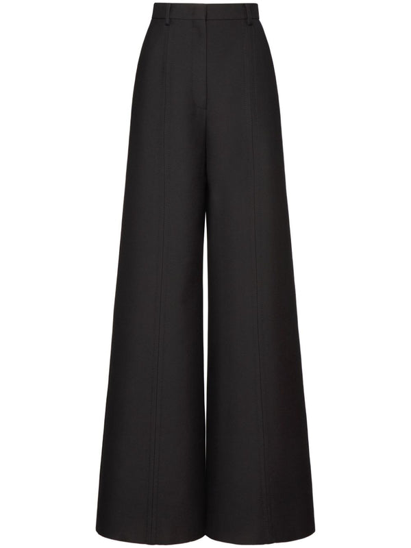 Valentino Wool Flared Leg Trousers