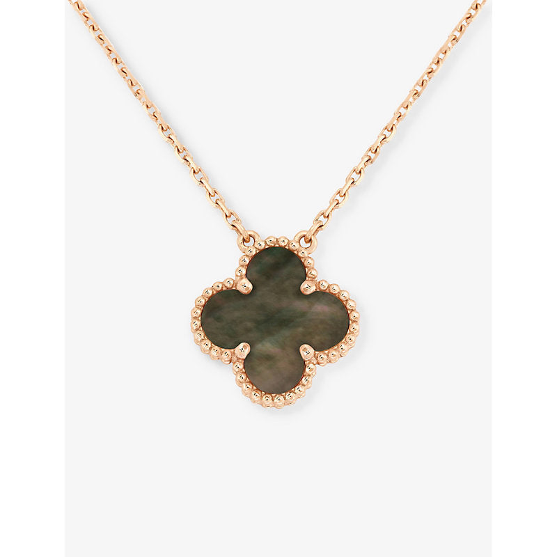 Van Cleef & Arpels Alhambra rose-gold mother-of-pearl pendant