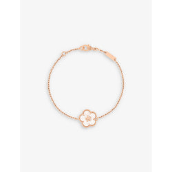 Van Cleef & Arpels Lucky Spring plum blossom 18ct rose-gold and mother-of-pearl bracelet