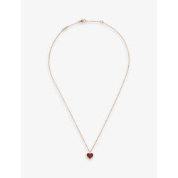 Van Cleef & Arpels Sweet Alhambra gold and carnelian necklace