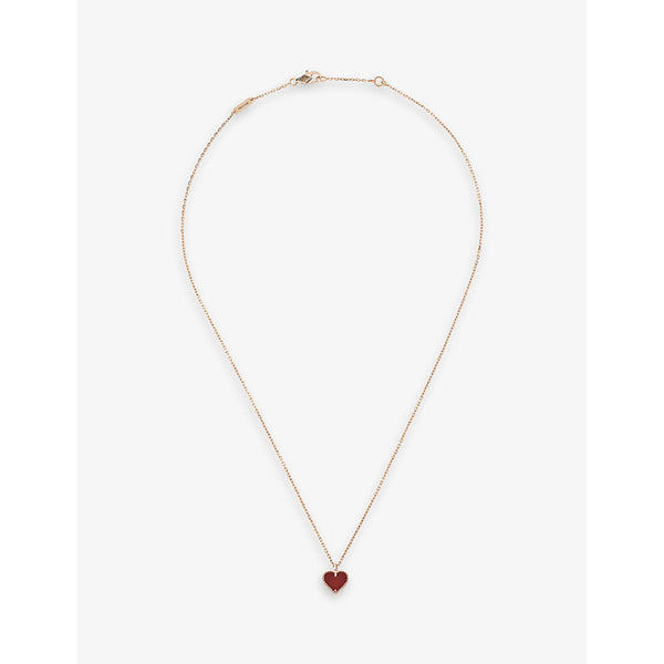 Van Cleef & Arpels Sweet Alhambra gold and carnelian necklace