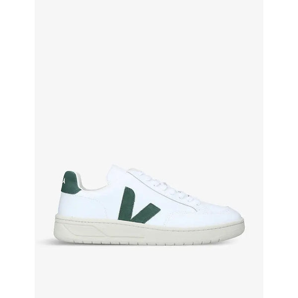 Veja Men's V12 brand-embroidered leather mid-top trainers