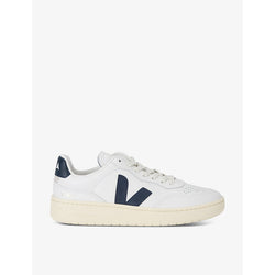 Veja Men's V90 logo-embroidered low-top leather trainers