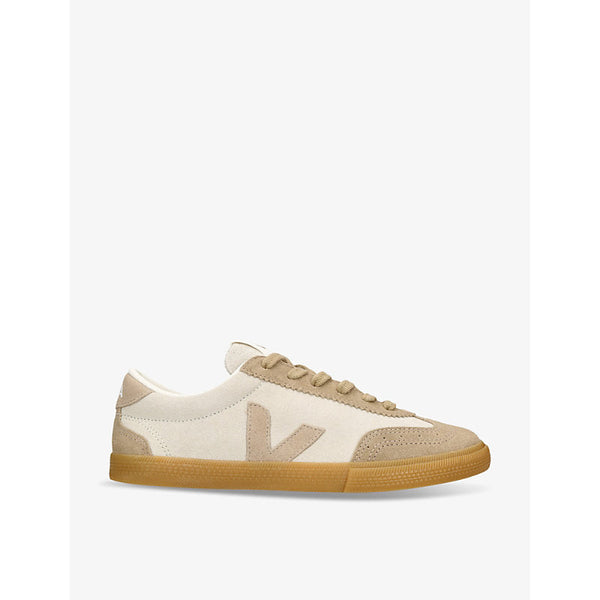 Veja Women's Volley logo-embroidered suede low-top trainers | LYBSTORE