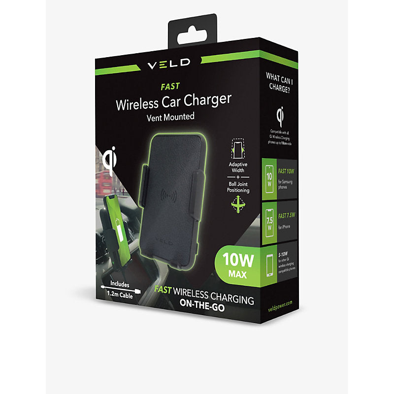 Veld Fast wireless vent-mounted car charging pad 10W