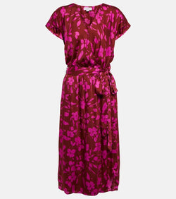 Velvet Floral midi dress | LYBSTORE