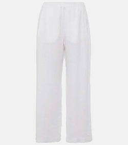 Velvet Lola linen wide-leg pants | LYBSTORE