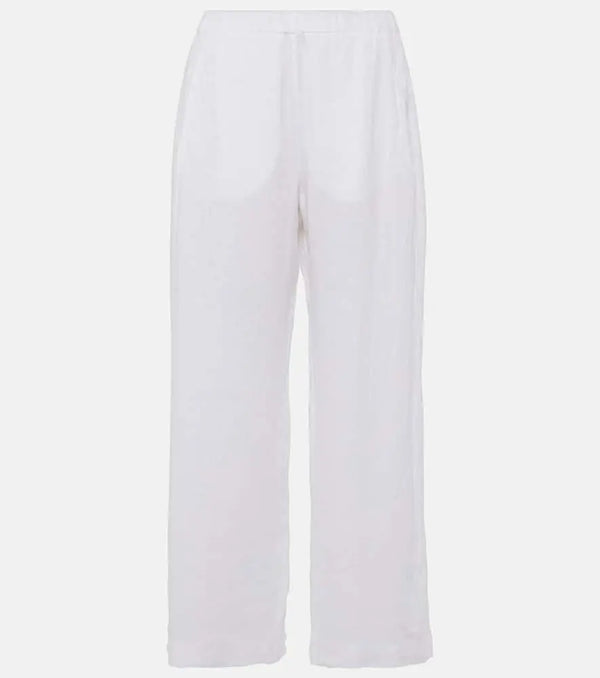 Velvet Lola linen wide-leg pants | LYBSTORE