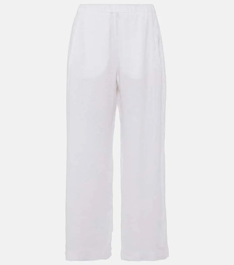 Velvet Lola linen wide-leg pants | LYBSTORE