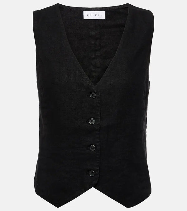 Velvet Mylie linen vest